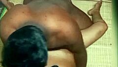 beautiful indian aunty with long hair enjoys intimate moments with roommate in homemade video