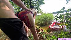 stepsister rides stepbrother's dick on boat