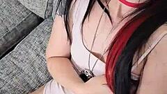 A sexy girl gets hypnotized and her hypnotic reaction is very hot