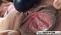 asian babe tested with every sex toy available