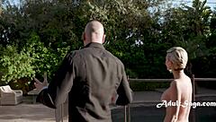 Nude MILF RIDES Neighbor's COCK At Open House