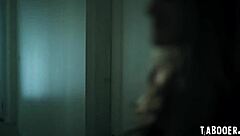 Gizelle Blanco spies on Maya Woulfe and Hazel Moore in the room