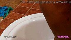 Super hot dark skin model masturbates on sofa for father in law and uncle