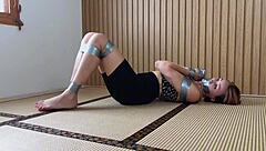 horny girlfriend tied up, punished with vibrator?