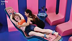 Talia Mint's feet tickling challenge exceeds expectations