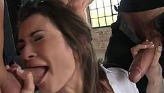 Glam teen 18+ takes it hard in butt and face!