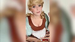 Cosplay Penny Pax Horny Cinderella Fucks Veggies In Striptease