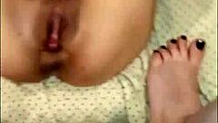 brunette babe bent over for anal by guy in feminine clothes her moans make it impossible not to cum