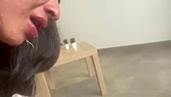 I choke and ride the gorgeous petite 18+ latina's wet pussy