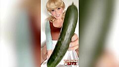 Cosplay Penny Pax Horny Cinderella Fucks Veggies In Striptease