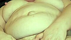 Wet pussy gets a foot rub