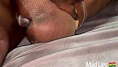 ⭐️ Lactating Slim Ghana Girl Fucked by Big Brazilian Dick in Capetown