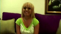 Sweet Blonde Babe in POV Casting Fucks Hard and Gets Cumshot