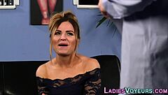 Classy CFNM Mistress Mocks Girl Next Door