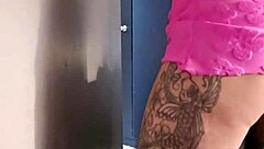 Emy Angel gropes her body with bold intensity