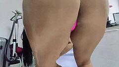 The hottest stepmom in town, cleaning in lingerie