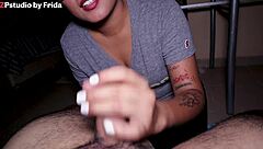 Latina Gives Sensual Blowjob