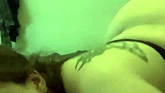 Redhead Sucks Big Black Cock Sloppily With Toys And Tattoo