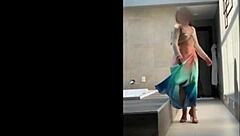 Sensual brazilian milf in skirt