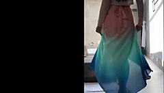 Sensual brazilian milf in skirt