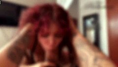 Latina webcam model gives intense blowjob to pornstar for photoshoot, swallowing his cum after fucking