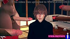 Futa naughty list: futanari banging males in group gangbang with big cocks