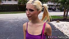 yo, watch this small teen 18+ ride a massive interracial cock!