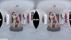 Virtualpee - European lesbians in passionate piss and fingering action