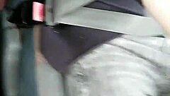 Serbian Girl Flashes Pussy Publicly In Car – Horny?