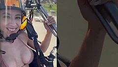 Priscila Belini Masturbates Naked On Paramotor In Public?