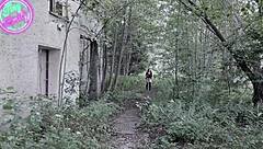 Petite German teen Emily seduced for Halloween roleplay fuck!