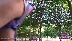 Look at this blonde flashing big tits in Florida!