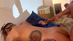 Curvy fat ass amateur gives pussy doggy