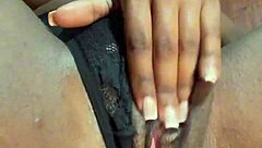 Black student feels horny after university class in the classroom