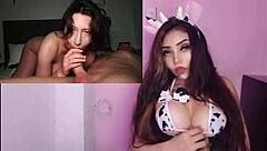 young russian teen gets hard anal with her big tits bouncing