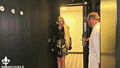 Part 1: Goddess Spanks and Dominates Slave in CFNM Cage Scene