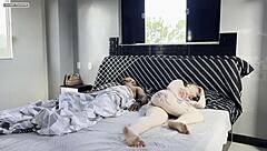 I woked my frend's husban for a fuck, she was snorin beside, so risky n tasty, lotsa cum in mouth