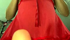 Colombian blonde MILF bounces big tits in amateur webcam video