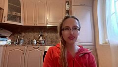 Russian femdom goddess with glasses