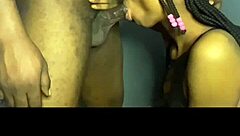 Petite Stepsister Licks And Sucks Black Cock Intensely