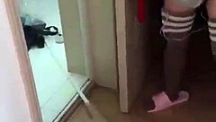 Are you watching her show off her pussy while walking? It's so hot.