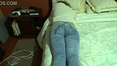 after sex, i pull up my jeans for cum in my ass