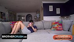 Horror movie boring, stepbrother fucked during it
