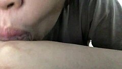 filipina girlfriend gives awesome oral