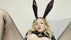 Cute bunny loves her juicy, jiggly, delicious tits