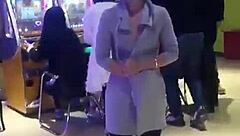 Are you watching her show off her pussy while walking? It's so hot.