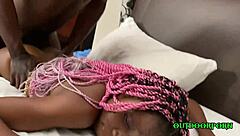 Wild group sex with a guy and two girls, including pussy play