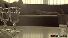 beautiful maid posing in a glamorous pov scene in the house