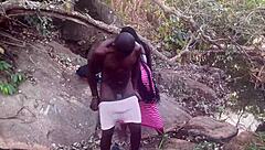 i fucked the perfect boobs village girl rough in the stream