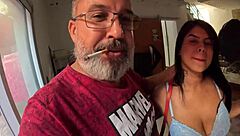 I love the wet pussy and big tits during recording breaks